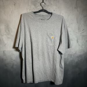 Carhartt Loose Fit Pocket Crew Neck T-Shirt, Cotton Blend, XL, Gray